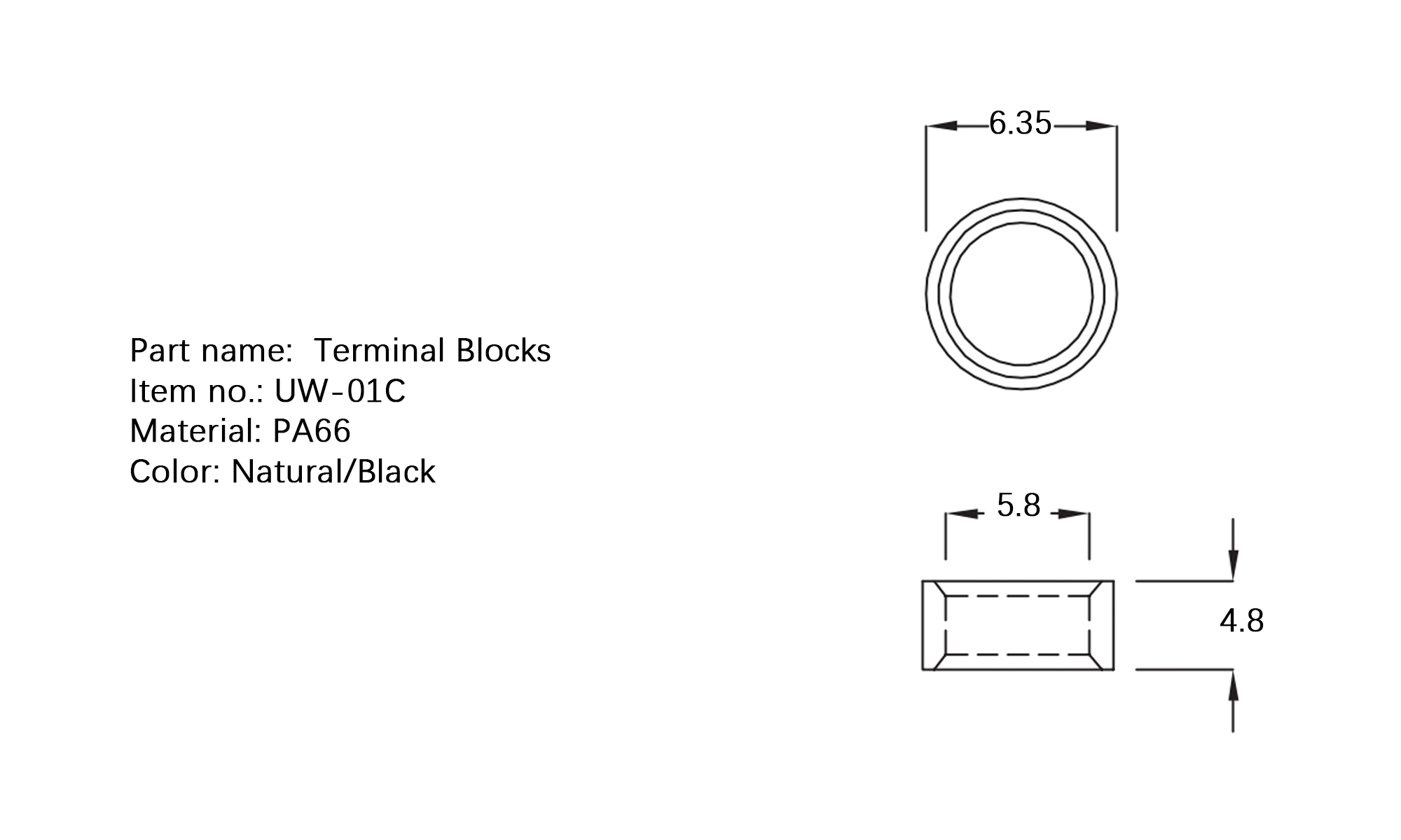 Terminal Blocks UW-1S